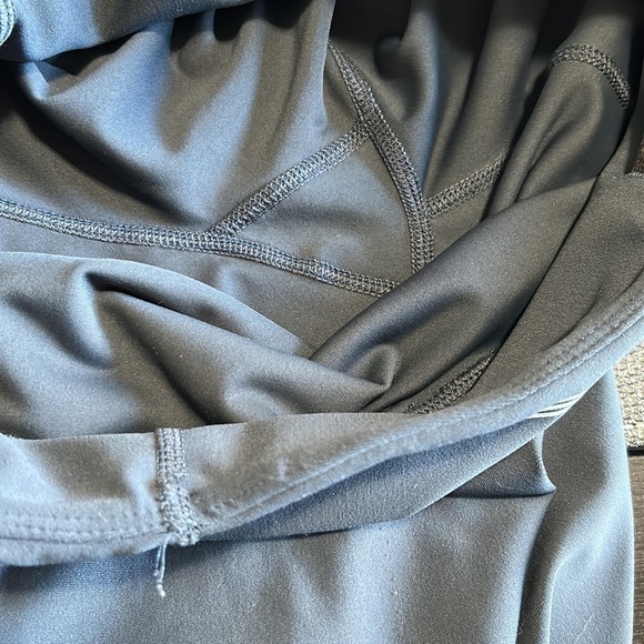 Anthropologie ALLFENIX Camilla Legging Compression Striped Navy Blue White Sz S - Picture 9 of 12